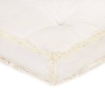vidaXL Coussin de canapé palette Beige 120x40x7 cm