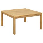 vidaXL Table basse Acacia clair 85 x 85 x 45 cm Bois d'Acacia Massif