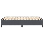 vidaXL Cadre de lit Gris foncé 160 x 200 cm Tissu en velours côtelé