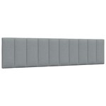 vidaXL Lit avec matelas Hanko gris clair 200x200 cm tissu