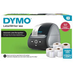 Dymo labelwriter 550  imprimante d’étiquettes sans encre  reconnaissance automatique des étiquettes  4 rouleaux d'étiquettes  pc/mac