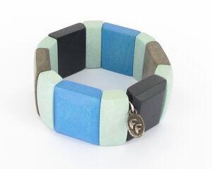 Bracelet gris et bleu