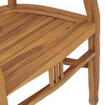 vidaXL Chaises de jardin lot de 2 Bois de teck solide