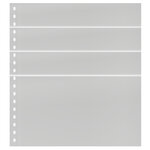 Feuilles de classement Omnia Lindner à 4 bandes pour timbres  blocs  enveloppes. Fond - Blanc