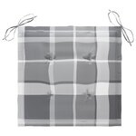 vidaXL Chaises de jardin lot de 6 avec coussins Bois de teck massif