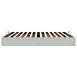 VidaXL Cadre de lit ottoman sans matelas gris clair 180x200 cm velours
