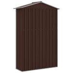 vidaXL Abri de jardin Marron 116x45x175 cm Acier galvanisé
