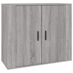 vidaXL Buffets 3 Pièces Sonoma gris Bois d'ingénierie