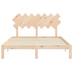 vidaXL Cadre de lit sans matelas 140x200 cm bois massif de pin