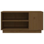 vidaXL Meuble TV Marron miel 80x35x40 5 cm Bois de pin massif