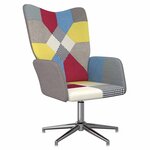 vidaXL Chaise de relaxation Patchwork Tissu