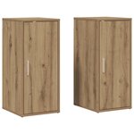 vidaXL Armoires à chaussures 2 Pièces chêne artisanal bois d'ingénierie