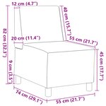 vidaXL Sofa Chiar 2 Pièces Gris foncé 55 x 74 x 82 cm