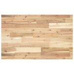 vidaXL Étagère de vasque murale acier et bois massif d'acacia