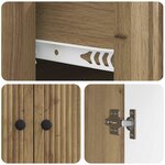 vidaXL Buffet Chêne artisanal 66 x 34 5 x 90 cm Bois d'ingénierie