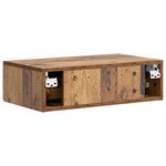 vidaXL Table d'appoint murale 59 x 34 5 x 17 cm Bois d'ingénierie
