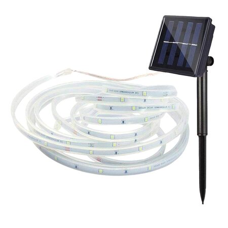 Guirlande solaire led solar strip blanc plastique 3m