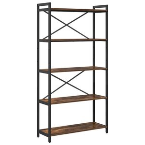 vidaXL Étagère Chêne fumé 80 x 30 x 155 cm Bois d'ingénierie