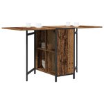 vidaXL Table à dîner 144 x 60 x 75 cm Bois d'ingénierie Bois ancien