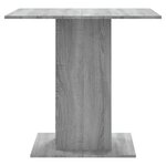 vidaXL Table à dîner Sonoma gris 80x80x75 cm Bois d'ingénierie