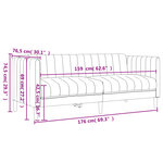 vidaXL Ensemble de canapés 3 Pièces crème tissu