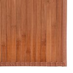 vidaXL Tapis rectangulaire marron 60x400 cm bambou