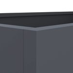 vidaXL Jardinière anthracite 62x30x29 cm acier