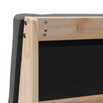 vidaXL Tête de lit capitonnée Gris foncé 80 cm Pin massif