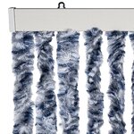 vidaXL Moustiquaire bleu et blanc 118x220 cm chenille