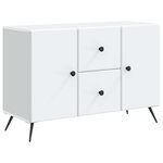 vidaXL Buffet Blanc 89 x 34 5 x 60 cm Bois d'ingénierie