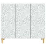 vidaXL Buffet Blanc 89 x 34 5 x 80 cm Bois d'ingénierie