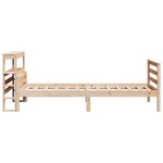 vidaXL Cadre de lit et tête de lit 100x200 cm bois de pin massif