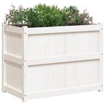 vidaXL Jardinière blanc 90x50x70 cm bois de pin massif