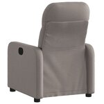vidaXL Fauteuil inclinable Taupe Tissu
