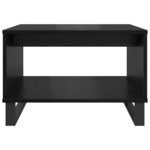 vidaXL Table basse Chêne noir 60 x 50 x 40 cm Bois d'ingénierie