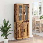 vidaXL Haut Armoire 2 Pièces Bois ancien Bois d'ingénierie