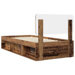 vidaXL Cadre de lit Bois ancien 90 x 200 cm Pin massif