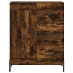 vidaXL Buffet chêne fumé 69 5x34x90 cm bois d'ingénierie