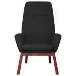 vidaXL Chaise de relaxation Noir Tissu