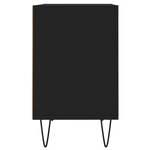 vidaXL Meuble TV noir 69 5 x 30 x 50 cm bois d'ingénierie