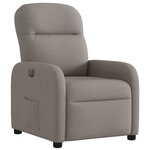 vidaXL Fauteuil inclinable électrique Taupe Tissu