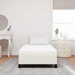 vidaXL Matelas de Lit avec matelas Crème 100 x 200 cm tissu