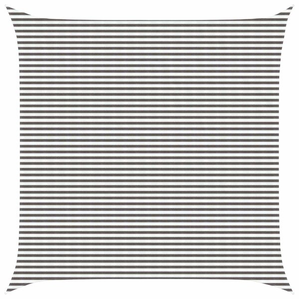 vidaXL Voile d'ombre Gris clair et blanc 7 x 7 m HDPE