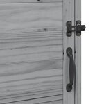 vidaXL Abri de jardin Gris 59 x 56 x 113 5 cm Bois de Sapin Massif