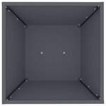 vidaXL Jardinière à pilier Anthracite 40 x 40 x 100 cm Acier