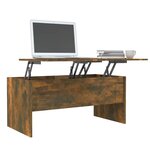 vidaXL Table basse Chêne fumé 102x50 5x46 5 cm Bois d'ingénierie