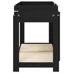 vidaXL Lit Superposé pour Enfants Chêne noir 75 x 190 cm