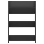 vidaXL Armoires à chaussures murales 2 Pièces gris bois d'ingénierie