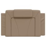 vidaXL Coussin de tête de lit Viana cappuccino 90 cm similicuir