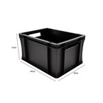 Pack and Move - Lot 4 Bacs Gerbables - Charge 20 kg - 40 x 30 x 22 cm - Stockage Rangement Outils Bricolage - Résistant - Réutilisable - 20L
